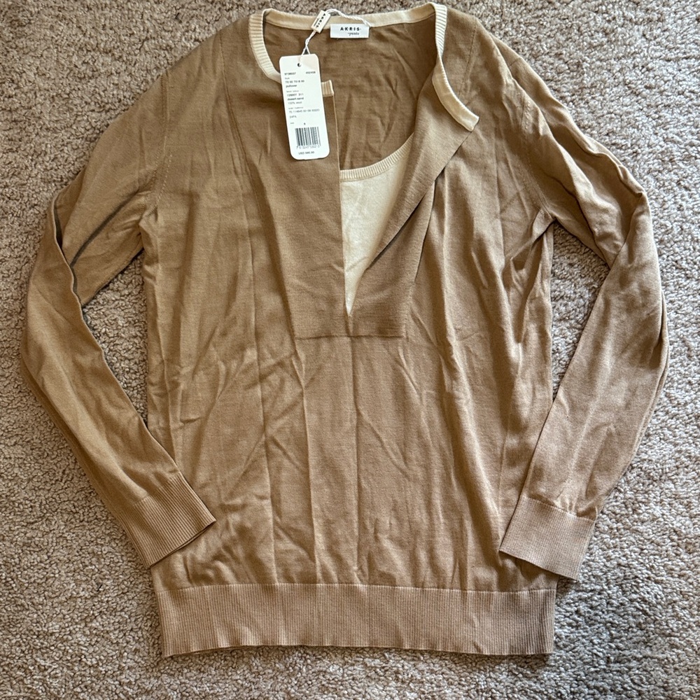 Akris Punto Beige Wool Pullover